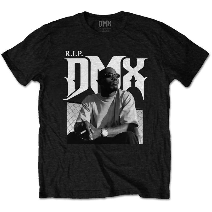 DMX Unisex T-Shirt: R.I.P. (Black) 89015