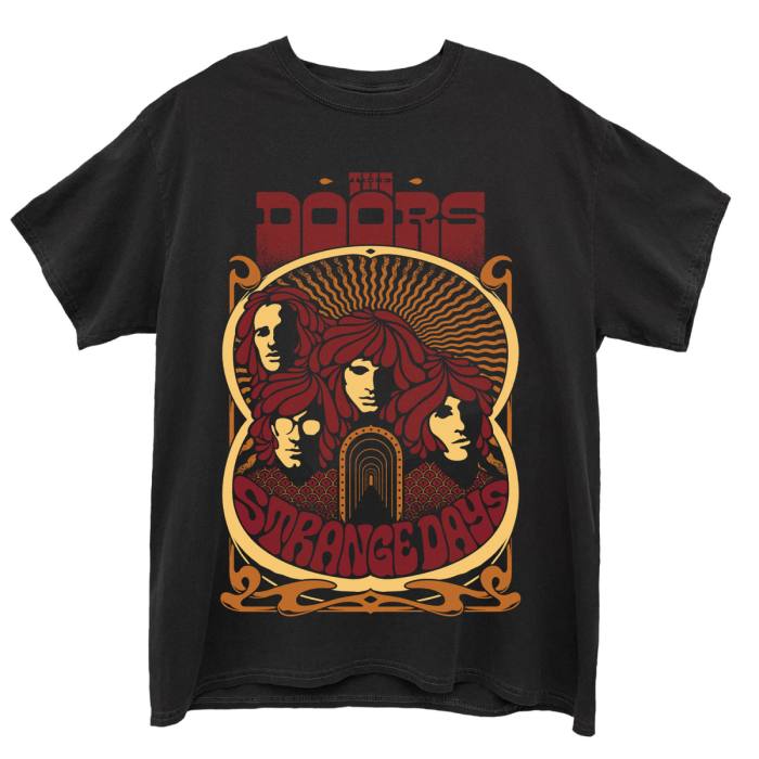 The Doors Unisex T-Shirt: Strange Days Vintage Poster (Black) 89335