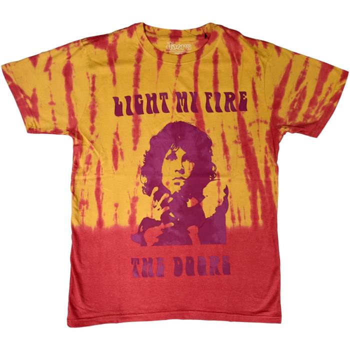 The Doors T-shirt Light My Fire Orange Wash Collection 89371