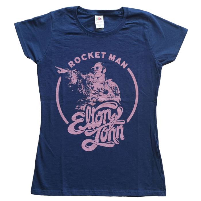 Elton John Rocketman Circle Point Girlie Shirt 89716