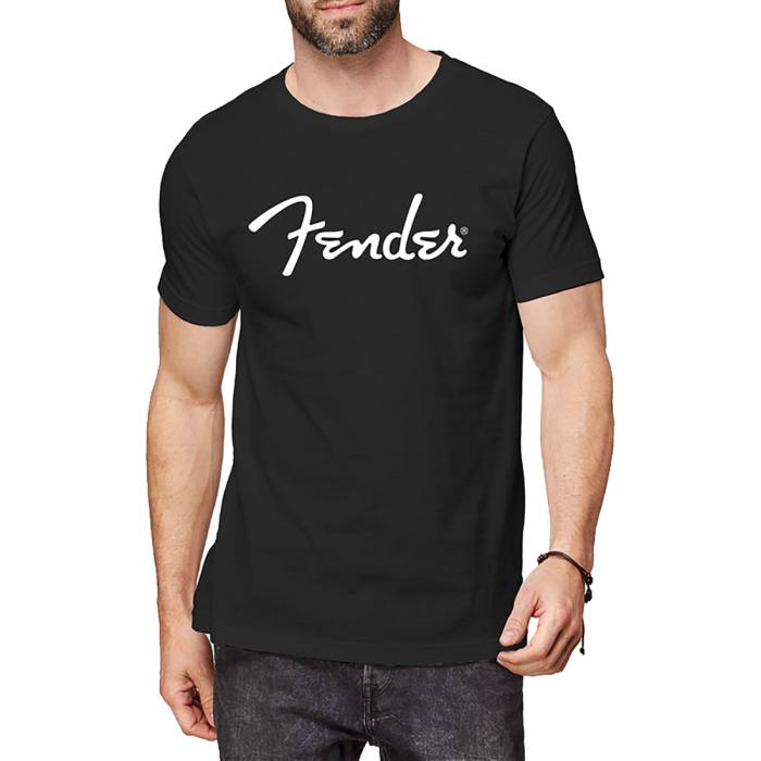 Fender Unisex T-Shirt: Classic Logo (Black) 90077