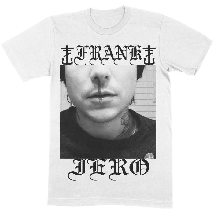 Frank Iero T-shirt: Nose Bleed (bela) 90237