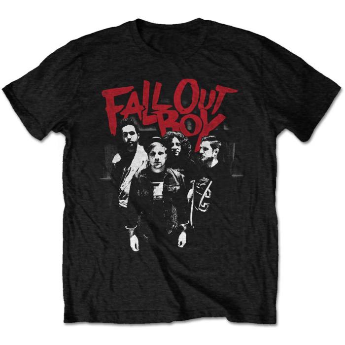 Fall Out Boy Unisex T-shirt Punk Scratch črna 90436