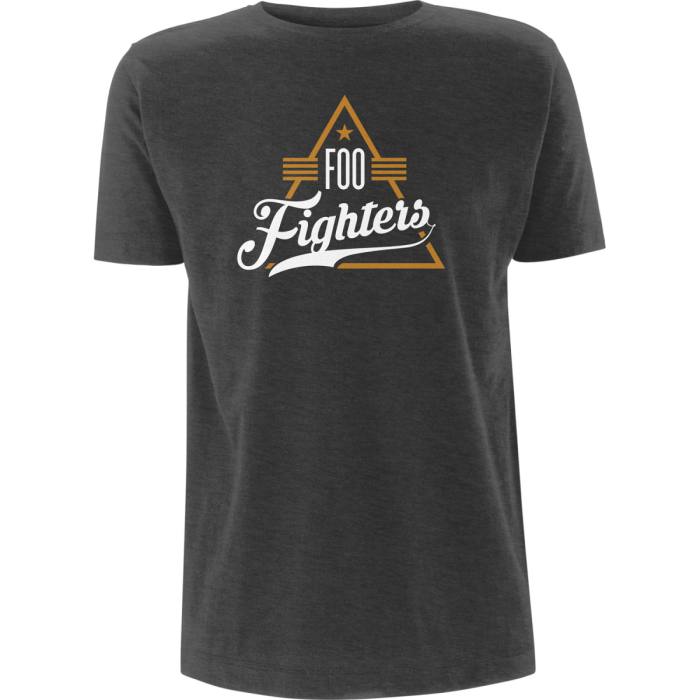 Foo Fighters T-shirt Triangle Logo siva 90579