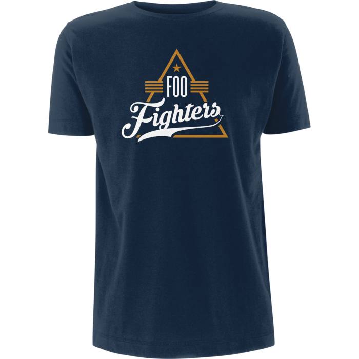 Foo Fighters T-shirt Triangle Logo modra 90585
