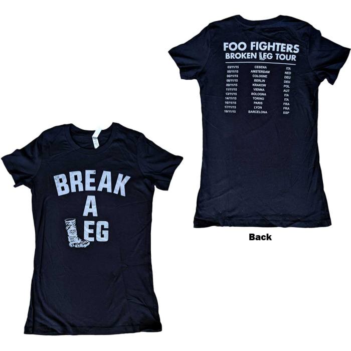 Foo Fighters Ladies T-shirt Break A Leg (črna) 90675
