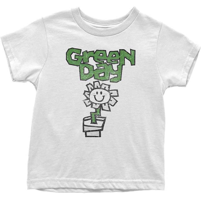 Green Day Kids Toddler T-Shirt: Flower Pot (White) 91089
