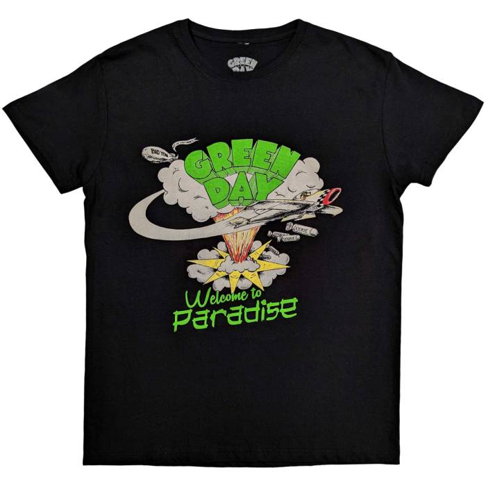 T-shirt Green Day – Welcome to Paradise (črna) 91090