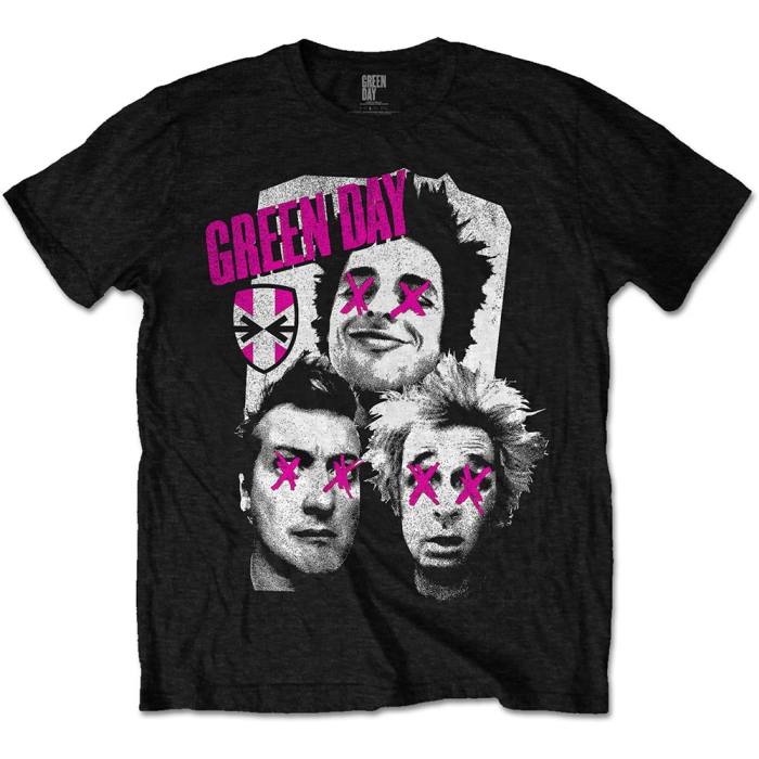 Green Day Unisex T-shirt: Patchwork (Črna) 91101