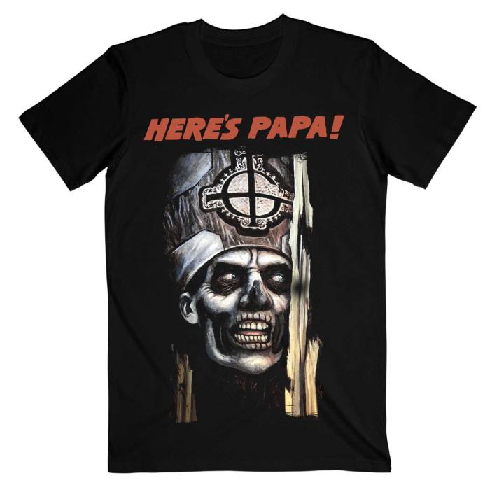 Ghost T-shirt: Here's Papa (črna) 91541