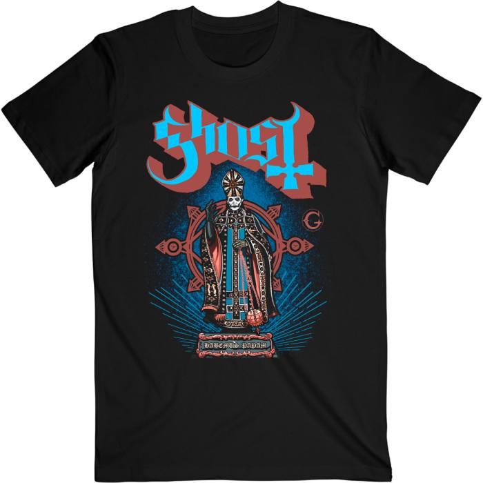 Ghost T-shirt: Habemus Papam (Black) Velikost XL 91569