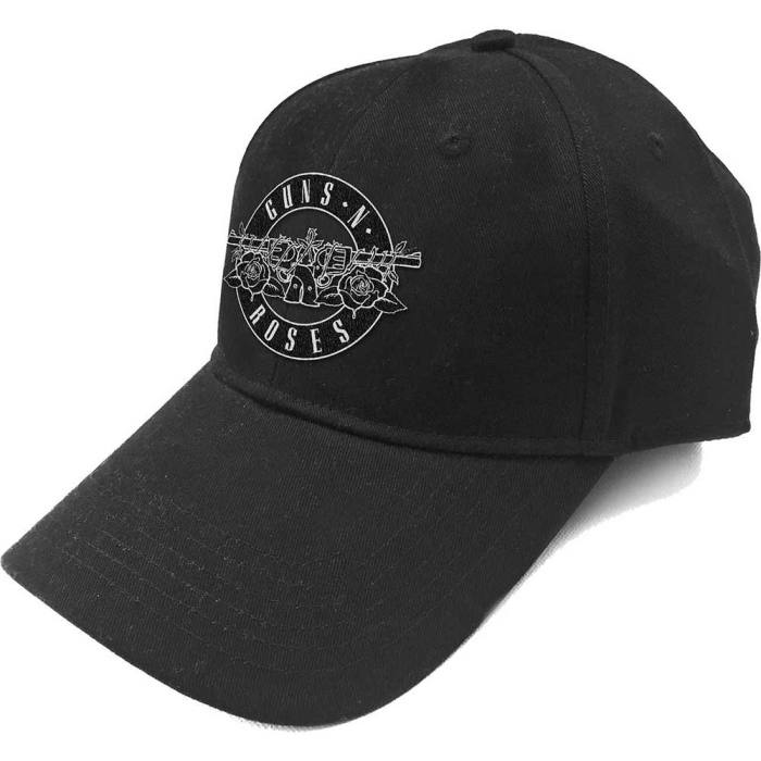 Guns N' Roses Unisex Baseball Cap: White Circle Logo (Black) 91674