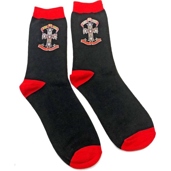 Guns N' Roses Unisex Ankle Socks: Appetite Cross (Black) (UK Size 7 - 11) 91798