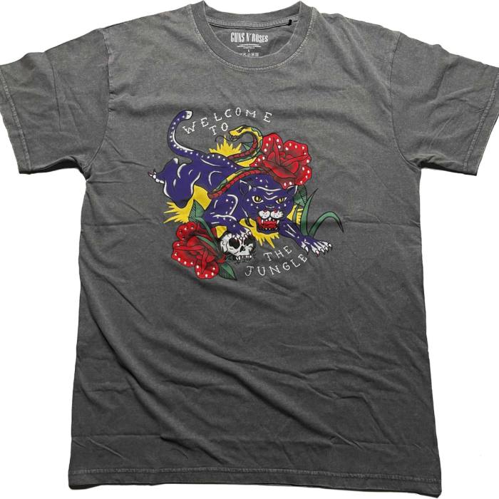 Guns N' Roses T-shirt: Welcome to the Jungle (siva, kristali) 92001