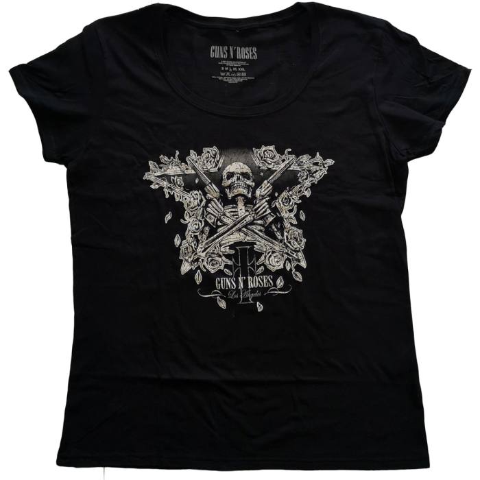 Ženska majica Guns N' Roses: Skeleton Guns (Črna) 92067
