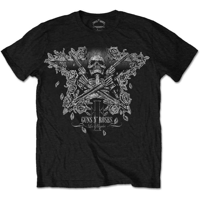 T-shirt Guns N' Roses: Skeleton Guns (Črna) 92072