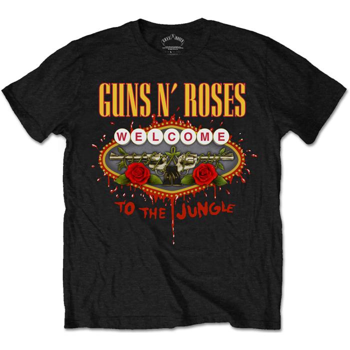 T-shirt Guns N' Roses – Welcome to the Jungle (črna) 92090