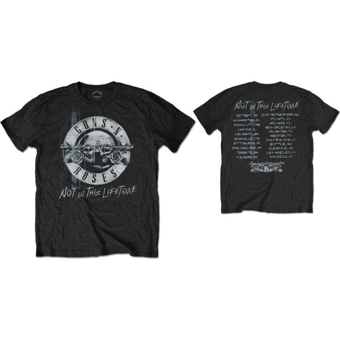 T-shirt Guns N' Roses Not in this Lifetime Tour Xerox Black (Back Print) 92107