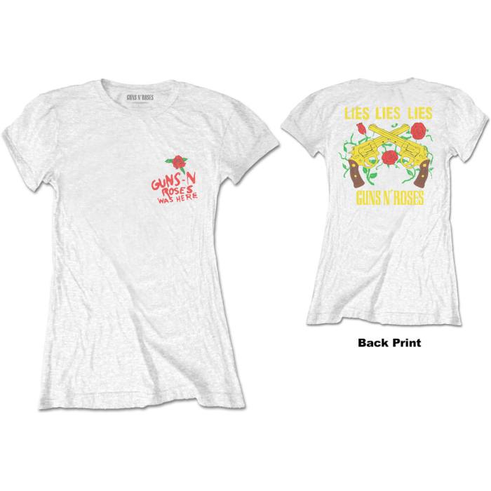 Guns N' Roses ženski T-shirt Lies, Lies, Lies (bela) 92234