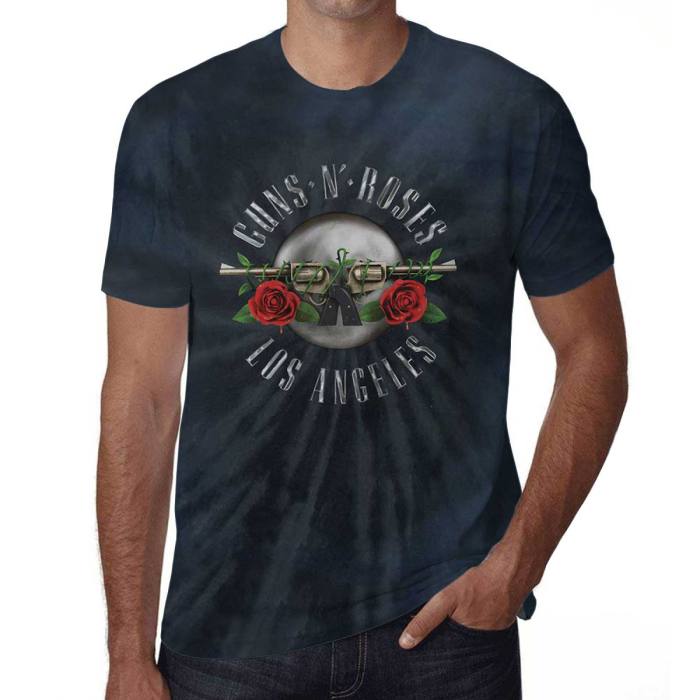 T-shirt Guns N' Roses Los Angeles Dip Dye Črna 92283