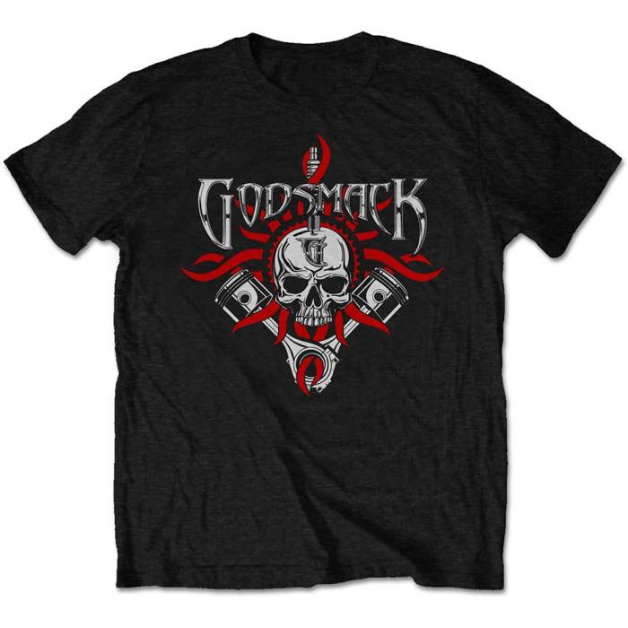 Godsmack Unisex T-Shirt: Chrome Pistons (Retail Pack) 92392