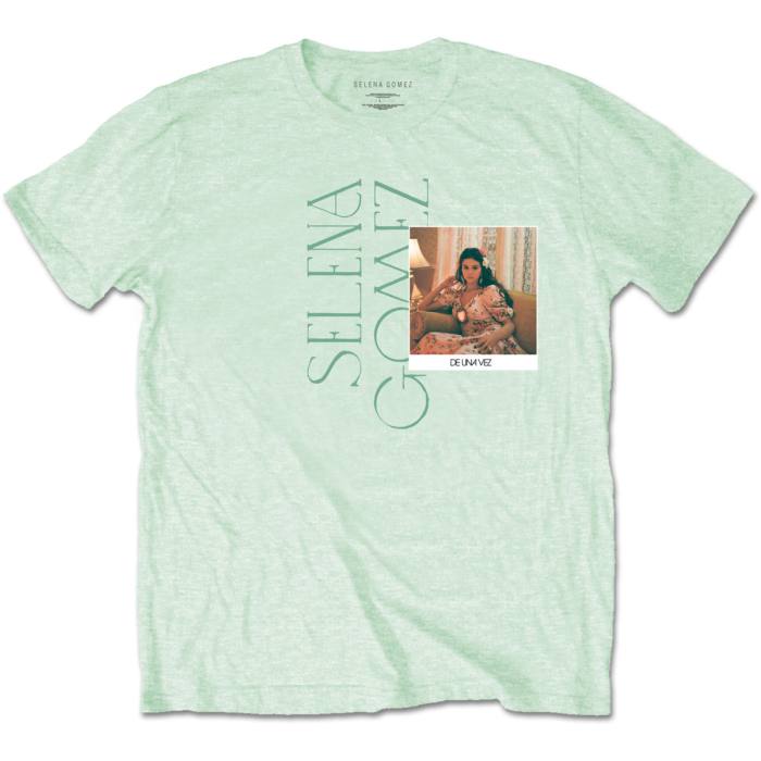 Selena Gomez T-shirt Polaroid (zelena) 92454