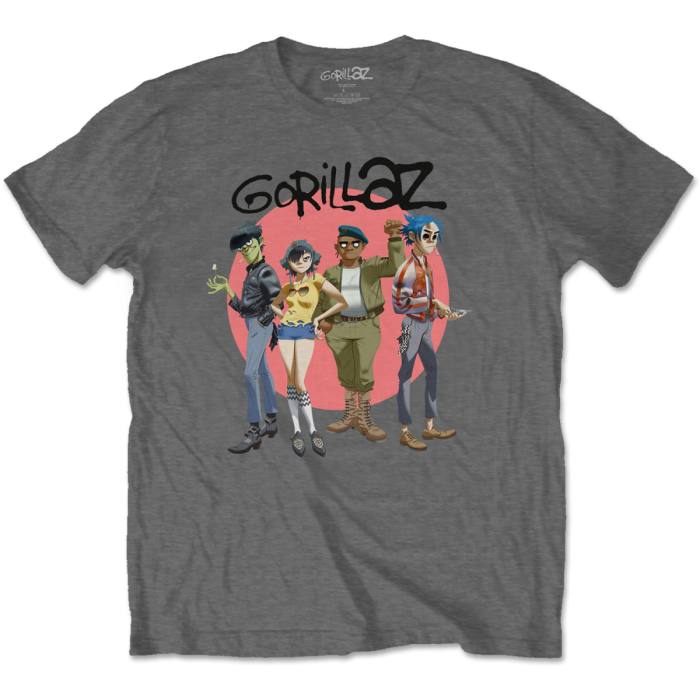 Gorillaz T-shirt Group Circle Rise (siva) 92513