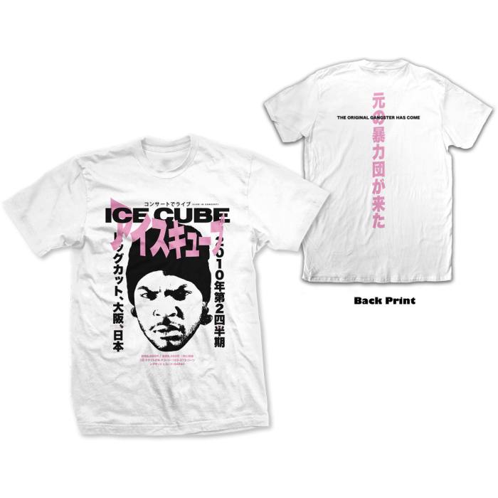Ice Cube T-shirt Beanie Kanji (bela, back print) 92918