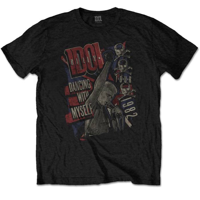 T-shirt Billy Idol – Dancing with Myself (črna) 92954