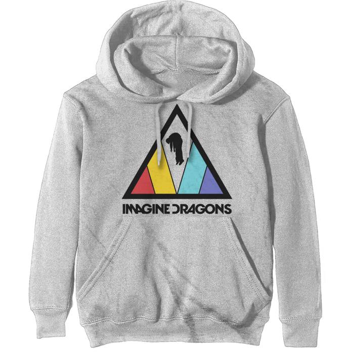 Imagine Dragons Unisex Pullover Hoodie: Triangle Logo (Off Bela) 92981
