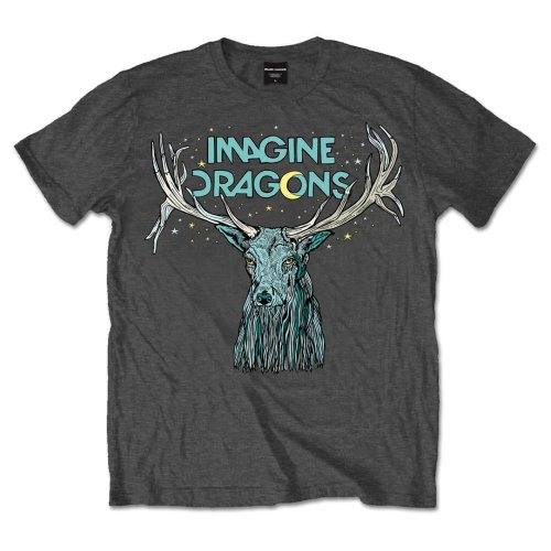 Imagine Dragons Unisex T-shirt: Elk in Stars (Sivo premog) 92987