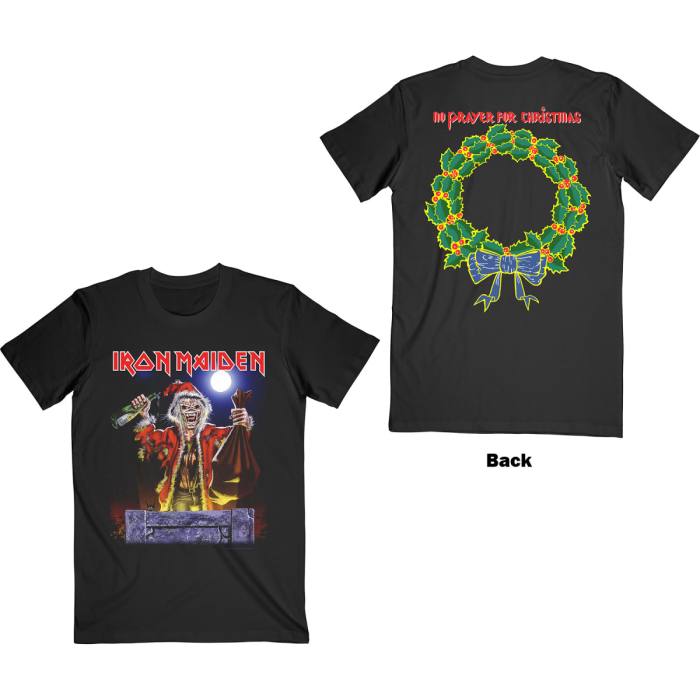T-shirt Iron Maiden – No Prayer For Christmas (črna) 93422
