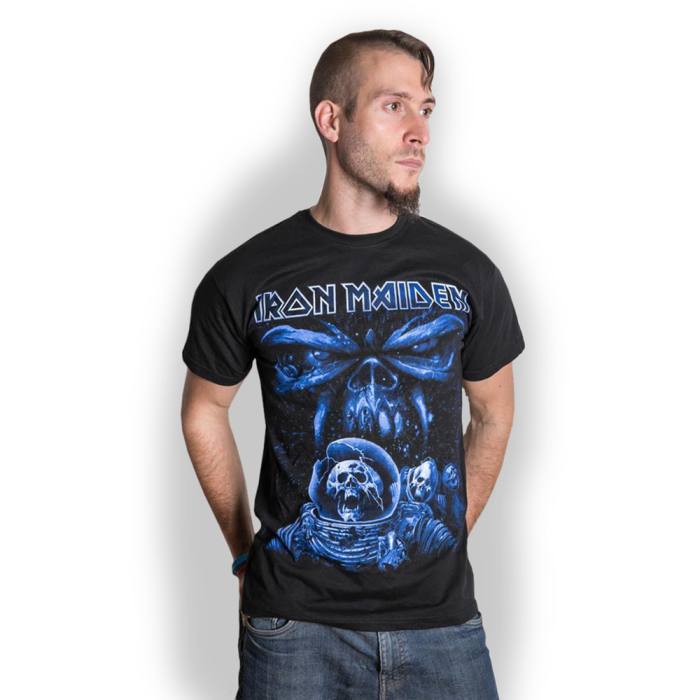 T-shirt Iron Maiden Final Frontier Blue Album Spaceman (črn) 93487