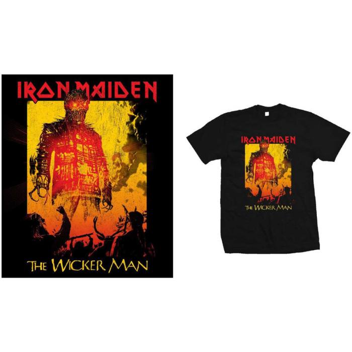 Iron Maiden T-shirt The Wicker Man Fire (črna) 93925
