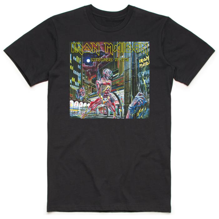 Iron Maiden Unisex T-shirt: Somewhere in Time Box (Črna) 93941