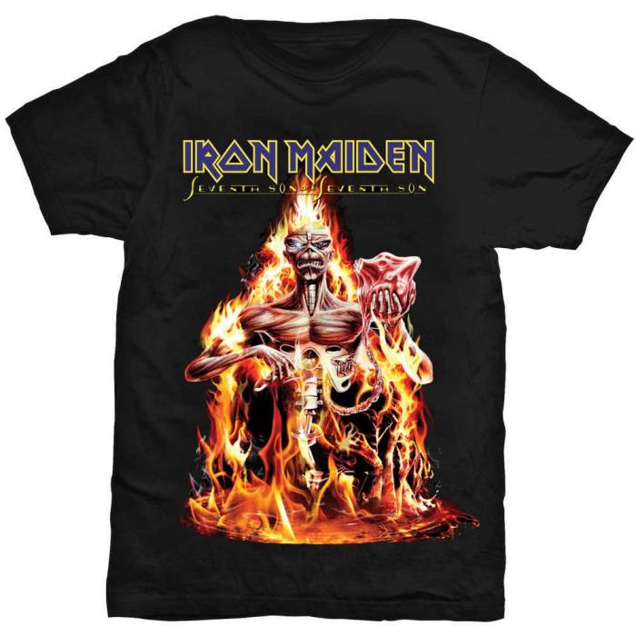 T-shirt Iron Maiden Seventh Son Flames 94029