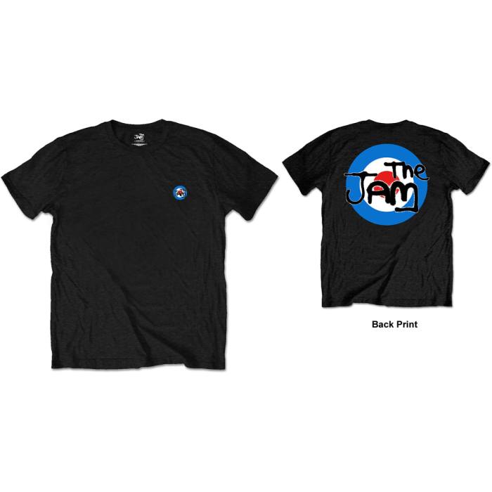The Jam Unisex T-shirt: Target Logo (Črna) (Zadnji print) 94081