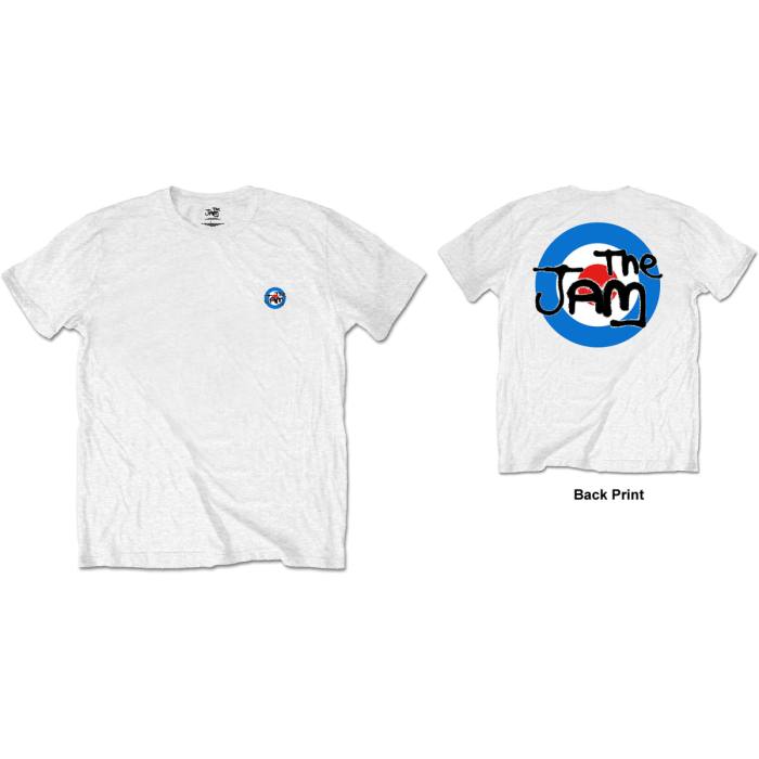The Jam Unisex T-shirt: Target Logo (Bela) (Zadnji print) 94087