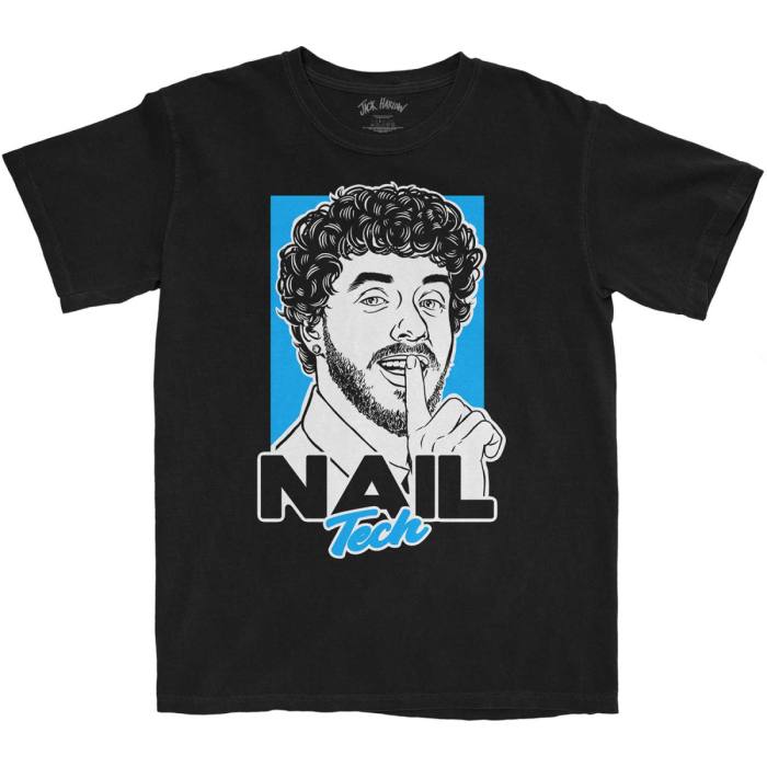 Jack Harlow Unisex T-shirt Nail Tech (črna) 94093