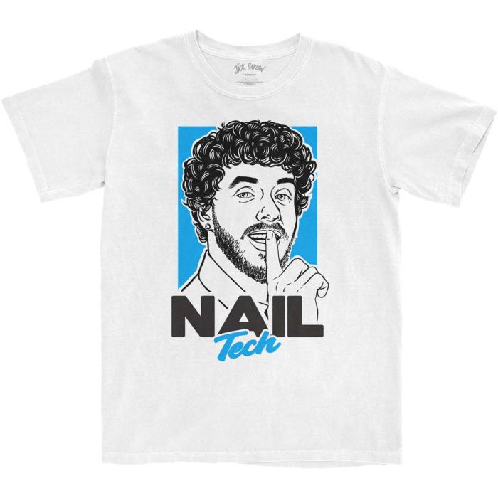 Jack Harlow Unisex T-shirt: Nail Tech (Bela) 94099