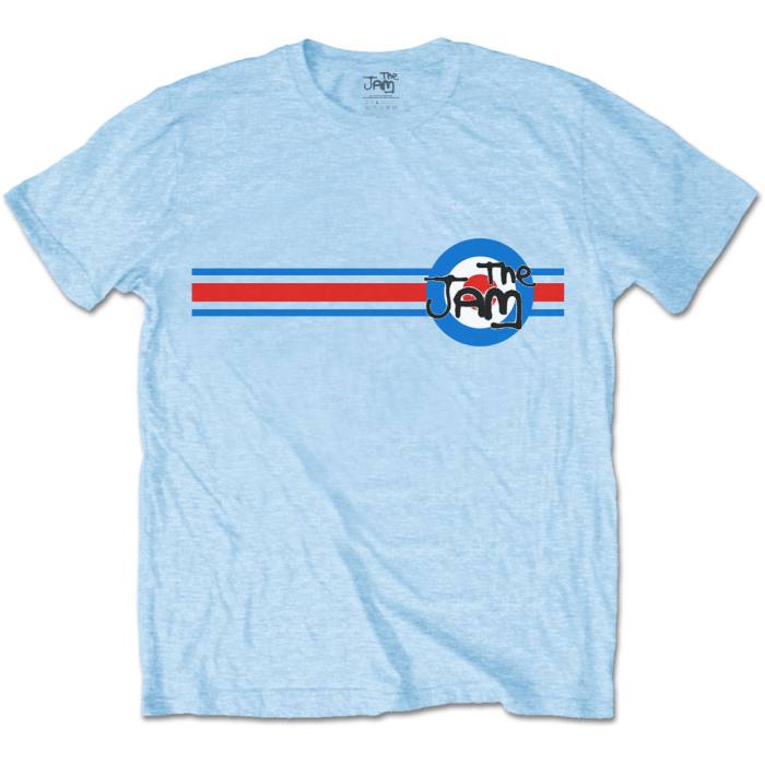 The Jam Unisex T-Shirt: Target Stripe (Light Blue) 94136