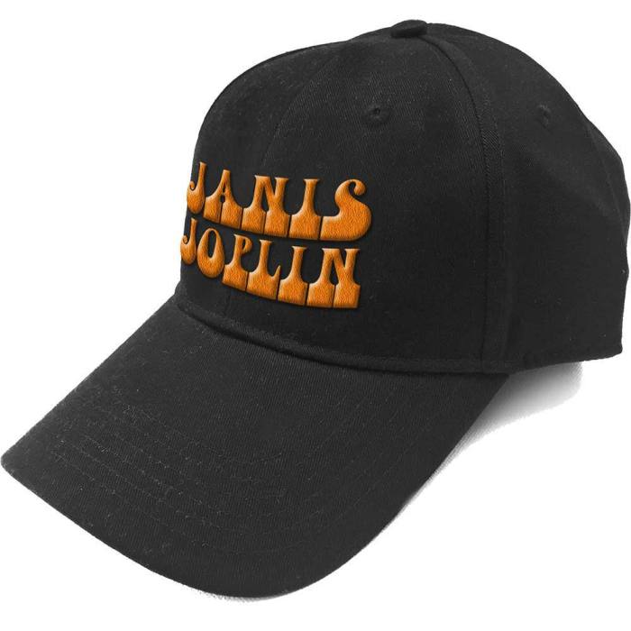 Janis Joplin Kapa Baseball Orange Logo (črna) 94612
