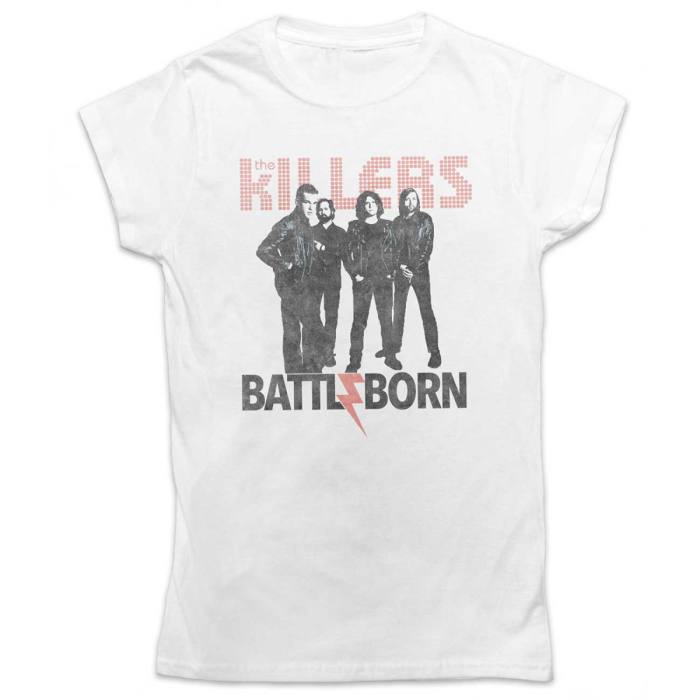 The Killers Ladies T-Shirt: Battle Born (White) 94966