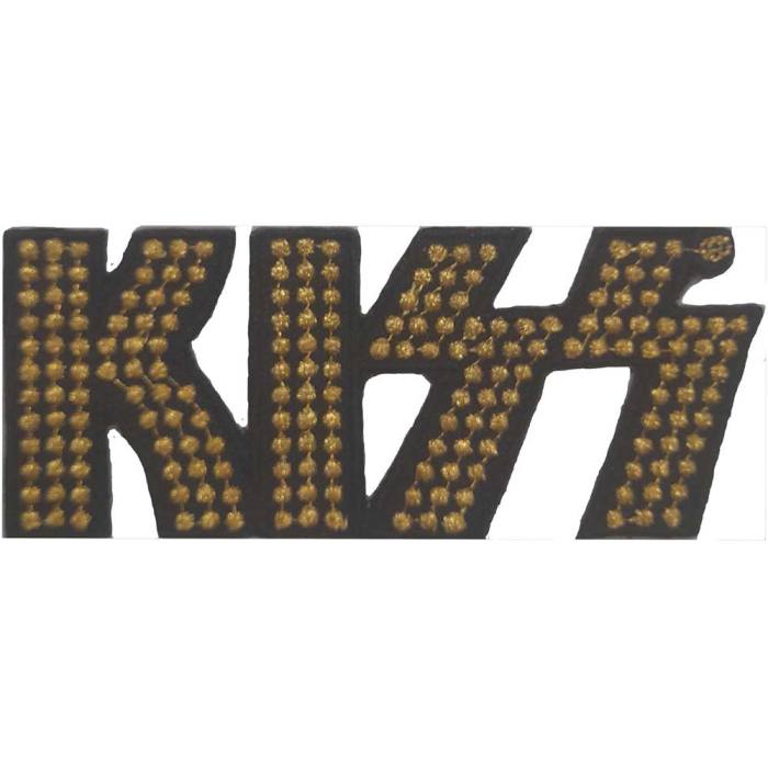 Našitek Kiss - Gold Studded Logo 95040