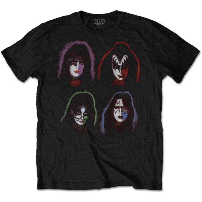 KISS T-shirt Faces (črna) 95097