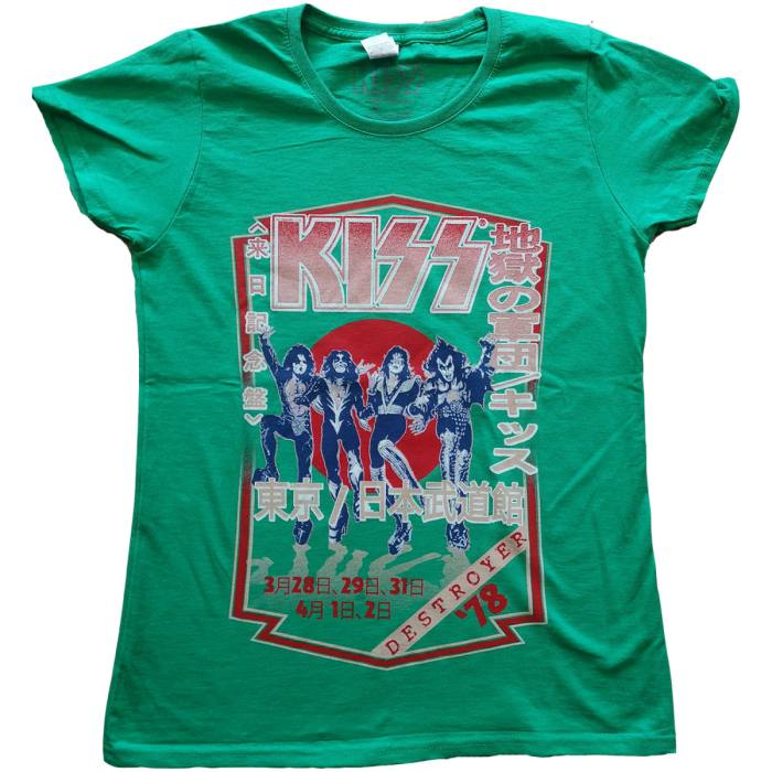Kiss T-Shirt: Destroyer Tour '78 (Zelena) 95157