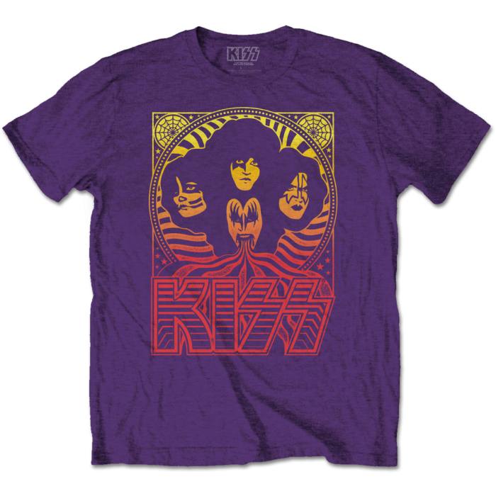 Kiss T-shirt Gradient Group (vijolična) 95208