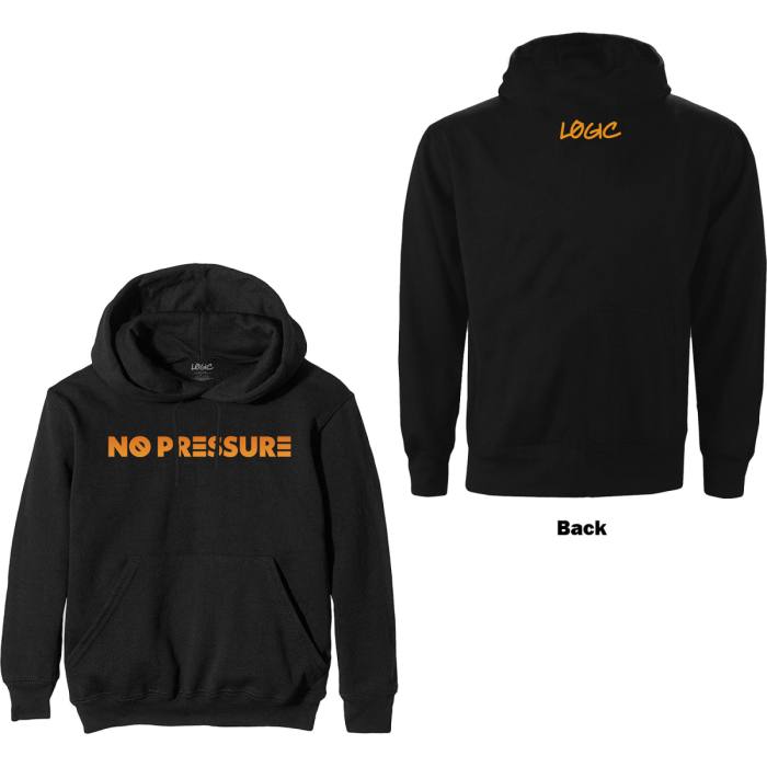 Logic Hoodie No Pressure Gradient (črna, back print) 95632