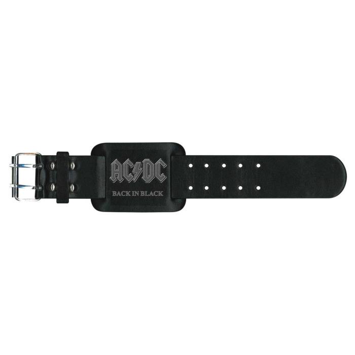 AC/DC usnjena zapestnica Back in Black 95789