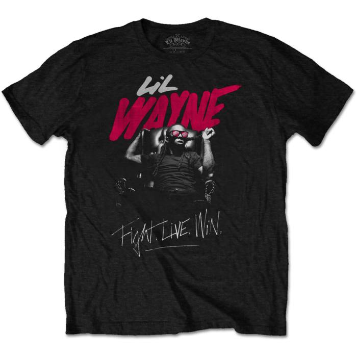 T-shirt Lil Wayne Fight, Live, Win 95802